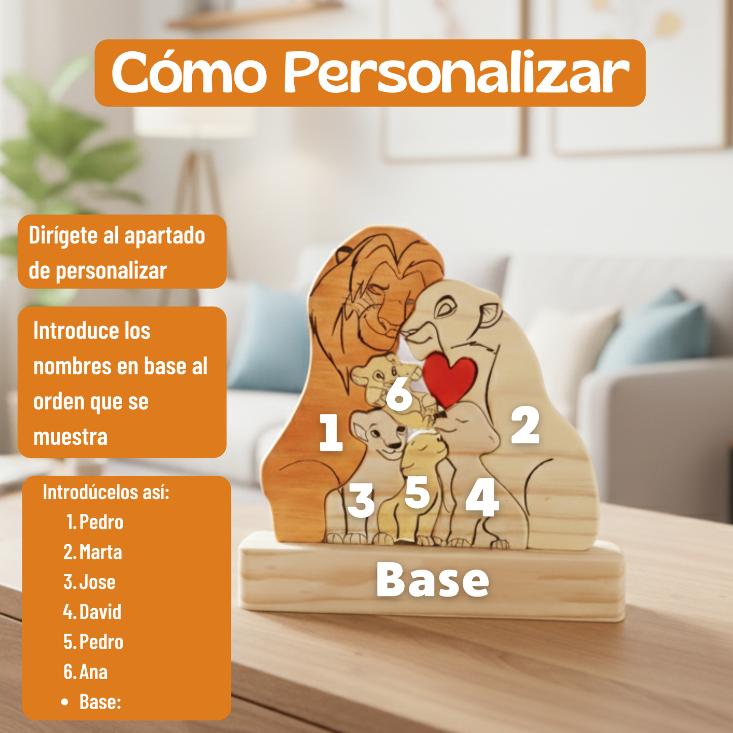 Puzzle de la Familia Personalizado